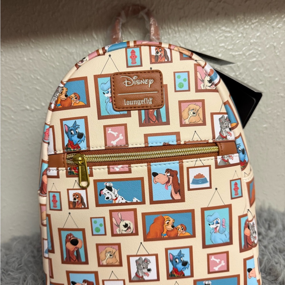 Loungefly Disney Dogs Gallery Mini Backpack - Picture 3 of 3